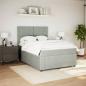 Preview: Boxspringbett mit Matratze Hellgrau 160x200 cm Samt