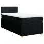 Preview: Boxspringbett mit Matratze Schwarz 90x190 cm Stoff