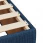 Preview: Boxspringbett mit Matratze Blau 90x190 cm Stoff