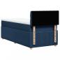 Preview: Boxspringbett mit Matratze Blau 90x190 cm Stoff