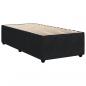 Preview: Boxspringbett mit Matratze Schwarz 100x200 cm Samt