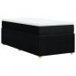 Preview: Boxspringbett mit Matratze Schwarz 90x190 cm Stoff