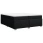 Preview: Boxspringbett mit Matratze Schwarz 200x200 cm Stoff