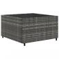 Preview: 9-tlg. Garten-Lounge-Set mit Kissen Grau Poly Rattan