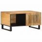 Preview: ARDEBO.de - Couchtisch 80x51x40 cm Raues Massives Mangoholz