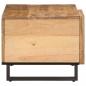 Preview: Couchtisch 80x51x40 cm Raues Massives Mangoholz