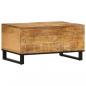 Preview: Couchtisch 80x51x40 cm Raues Massives Mangoholz