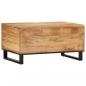 Preview: Couchtisch 80x51x40 cm Raues Massives Mangoholz