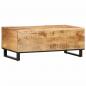 Preview: Couchtisch 100x55x40 cm Raues Massives Mangoholz