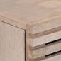 Preview: Sideboard Weiß 60x34x75 cm Massivholz Mango