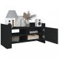 Preview: TV-Schrank Schwarz 80x35x40 cm Holzwerkstoff