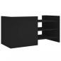 Preview: TV-Schrank Schwarz 80x35x40 cm Holzwerkstoff