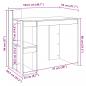 Preview: Schreibtisch Sonoma-Eiche 103,5x56,5x94 cm Holzwerkstoff