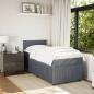 Preview: Boxspringbett mit Matratze Dunkelgrau 100x200 cm Samt