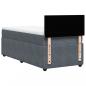 Preview: Boxspringbett mit Matratze Dunkelgrau 100x200 cm Samt