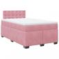 Preview: Boxspringbett mit Matratze Rosa 120x200 cm Samt