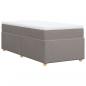 Preview: Boxspringbett mit Matratze Taupe 100x200 cm Stoff