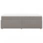 Preview: Boxspringbett mit Matratze Taupe 100x200 cm Stoff