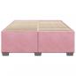 Preview: Bettgestell Rosa 140x190 cm Samt