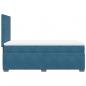 Preview: Boxspringbett mit Matratze Blau 90x190 cm Samt