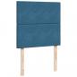 Preview: Boxspringbett mit Matratze Blau 90x190 cm Samt