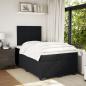 Preview: Boxspringbett mit Matratze Schwarz 120x190 cm Samt