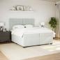 Preview: Boxspringbett mit Matratze Hellgrau 200x200 cm Samt