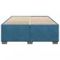 Preview: Bettgestell Blau 140x200 cm Samt