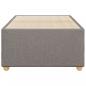 Preview: Bettgestell ohne Matratze Taupe 100x200 cm Stoff