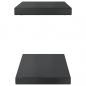 Preview: Wandregale 2 Stk. 50x23,5x3 cm Schwarz Edelstahl