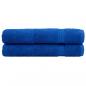 Preview: ARDEBO.de - Premium-Saunatücher SOLUND 2 Stk Blau 80x200 cm 600 g/m²