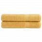 Preview: ARDEBO.de - Premium-Saunatücher SOLUND 2 Stk Gold 80x200 cm 600 g/m²