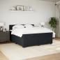 Preview: Boxspringbett mit Matratze Schwarz 180x200 cm Samt