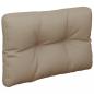 Preview: Palettenkissen Taupe 50x40x12 cm Stoff