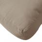 Preview: Palettenkissen Taupe 50x40x12 cm Stoff