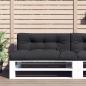 Preview: ARDEBO.de - Palettenkissen Schwarz 120x40x12 cm Stoff