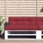 Preview: ARDEBO.de - Palettenkissen Weinrot 120x40x12 cm Stoff