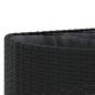 Preview: 10-tlg. Garten-Sofagarnitur mit Kissen Schwarz Poly Rattan