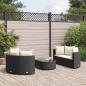 Preview: ARDEBO.de - 5-tlg. Garten-Sofagarnitur mit Kissen Schwarz Poly Rattan