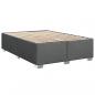 Preview: Boxspringbett mit Matratze Dunkelgrau 160x200 cm Stoff