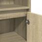 Preview: Badezimmerschrank Sonoma-Eiche 30x30x183,5 cm Holzwerkstoff