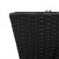 Preview: Pflanzkasten mit Haken 2 Stk. Schwarz Poly Rattan