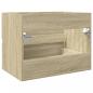 Preview: Waschbeckenunterschrank Sonoma-Eiche 60x38,5x45cm Holzwerkstoff