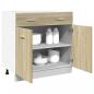 Preview: Schubunterschrank Sonoma-Eiche 80x46x81,5 cm Holzwerkstoff