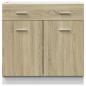 Preview: Schubunterschrank Sonoma-Eiche 80x46x81,5 cm Holzwerkstoff