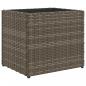 Preview: Pflanzkübel Grau 36x30x32 cm Poly Rattan