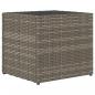 Preview: Pflanzkübel Grau 36x30x32 cm Poly Rattan