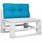 Preview: Palettenkissen Hellblau 80x40x12 cm Stoff