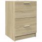 Preview: Waschbeckenunterschrank Sonoma-Eiche 40x37x59 cm Holzwerkstoff