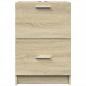 Preview: Waschbeckenunterschrank Sonoma-Eiche 40x37x59 cm Holzwerkstoff